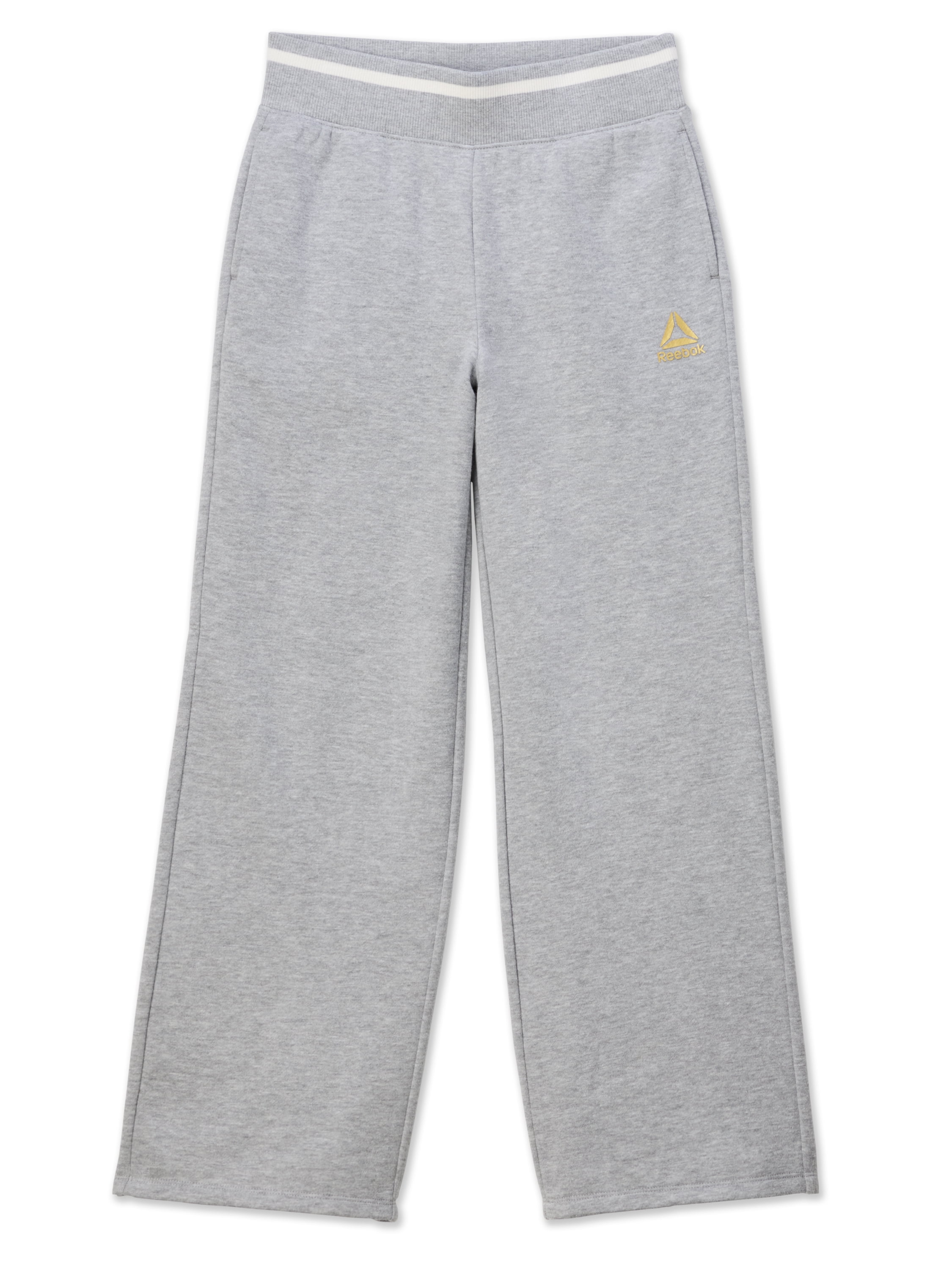 Reebok Girl’s Athletic Varsity Wide Leg Sweatpants, Sizes 4 – 18