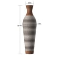 thumbnail image 2 of 39-Inch-Tall Vase, Brown Decorative Floor Vase, Classic Neat Floor Vase Tall Freestanding Flower Holder, Artificial Rattan Vase, PVC Floor Vase, Flower Holder for Home Decor, 2 of 6