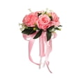 thumbnail image 3 of Künstlicher Hochzeitsstrauß, Brautstrauß, Der Hochzeitsstrauß für Die Zeremonie, Jahrestag, Party Dekoration Hält Rosado Gloria Ramo de novia, 3 of 7