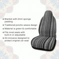 thumbnail image 2 of 7uds de Juego Cubierta de Apoyacabeza Asiento de Coche Tela Manta Baja Multicolor Exótico, 2 of 7