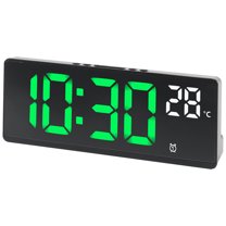 Unique Bargains Large LED Display Dual Alarms Green 6.8"L x 0.9"W x 2.6"H