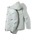 thumbnail image 4 of LEEy-world Puffer Jacket Men Men's Puffer Jacket Lightweight Hooded Packable Warm Winter Puffy Jackets Coat White,XL, 4 of 4