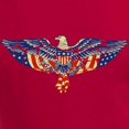thumbnail image 3 of CafePress - Retro Eagle And USA Flag Women's V Neck Dark T Shi - Women's V-Neck Dark T-Shirt, 3 of 4