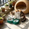 thumbnail image 6 of 2 in 1 Pet Food Water Bowl Stainless Steel, Non Slip Double Bowls Automatic Gravity Water Dispenser, Detachable Easy Clean Anti Spill Tray for Dogs Cats Small Medium Pets, 6 of 6