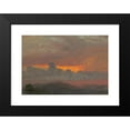 thumbnail image 2 of Frederic Edwin Church 24x18 Black Modern Framed Museum Art Print Titled - Sunset II (1865), 2 of 5
