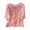 Pink, variant on yunLCZ Classic-Fit Long-Sleeve Dress Embroidered Tops For Women Floral Cotton Linen Tunic Tshirt Tee Women 3/4 Sleeve V Neck Button Boho Ethnic
