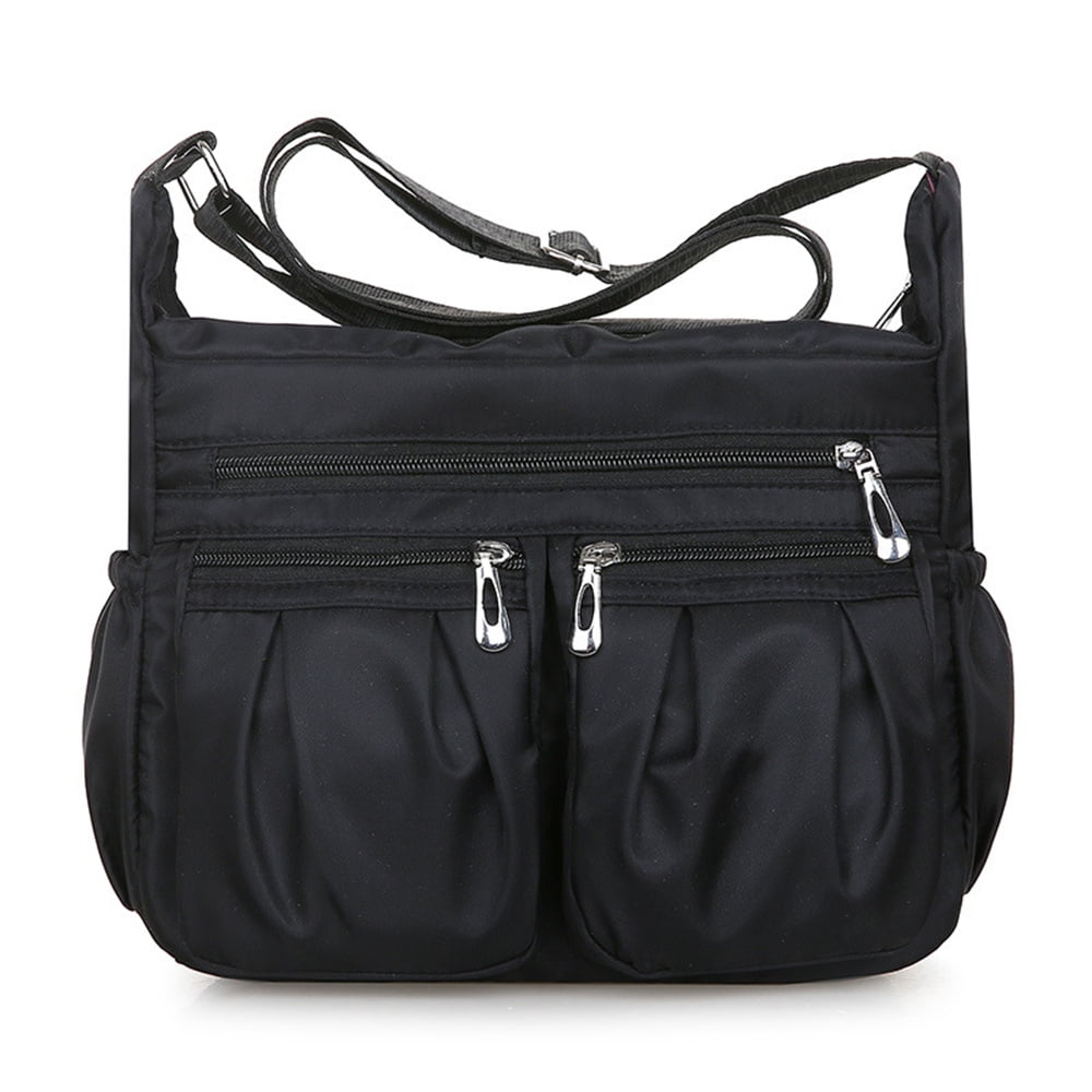 Nylon Crossbody Bag for Women with Anti-theft RFID Card Slot Water-resistant Shoulder Bag Travel Purses and Handbag 