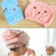 thumbnail image 4 of Gorro para el cabello seco absorbente suave, 2 uds., lindo oso de dibujos animados, microfibra súper suave, toalla de secado rápido para niños y adultos, 4 of 8