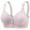Purple, variant on Womens Front Closure Bra Wireless Full Coverage Bras for Women Plus Size Comfort Support Bra Everyday T-Shirt Bralette