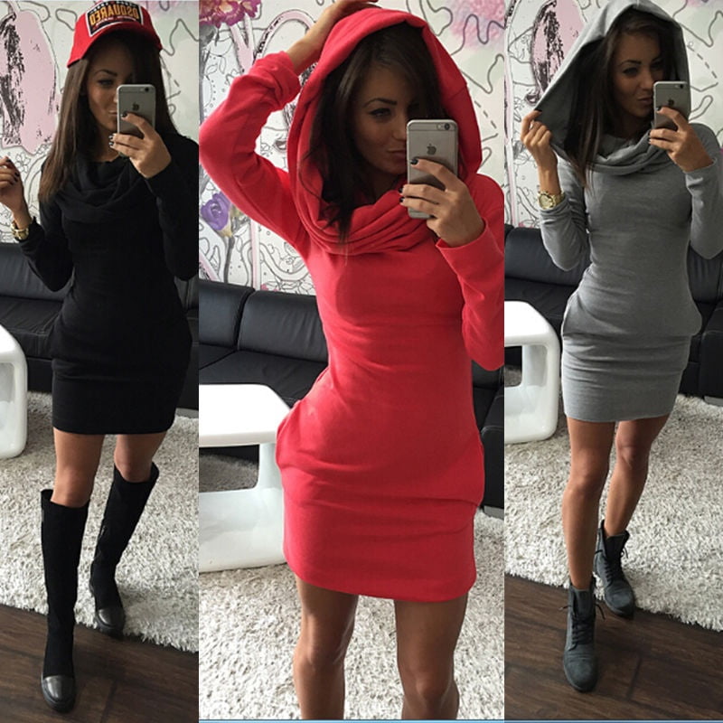 Womens Fashion Hooded Hoody Sweatshirt 