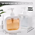 thumbnail image 2 of CHUANK 2 Pack Kitchen Hand and Dish Soap Dispenser Set  Dispenser Bottle with Pump  Dispenser Bottle for Washing Up Liquid  Hand Wash  Wish  Shampoo  Lotion Dispenser Bottle for Kitchen &, 2 of 7
