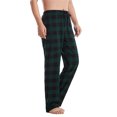 thumbnail image 5 of LIIPEE Mens Sleep Pants Casual Plaid Print Drawstring Waist Loose Fit Pajama Pants With Pockets Male Comfortable Everyday Sleepwear,L, 5 of 8