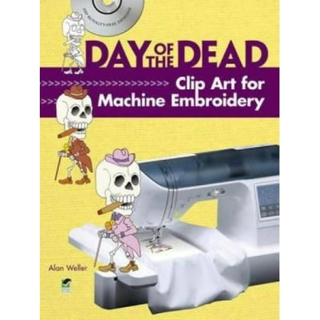 Day of the Dead Clip Art for Machine Embroidery