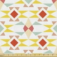 thumbnail image 1 of Abstract Fabric by the Yard, Inspired Simple Pattern with Different Geometrical Shapes Squares Triangles, Decorative Upholstery Fabric for Chairs & Home Accents, Multicolor by Ambesonne, 1 of 5