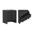 thumbnail image 3 of Novara Contemporary 22" Nightstand in Black (2-Drawer), 3 of 9