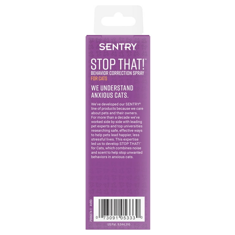 SENTRY PET Care Sentry - Spray calmante para gatos, utiliza feromonas para  reducir el estrés, fácil aplicación en aerosol, ayuda a los gatos con la