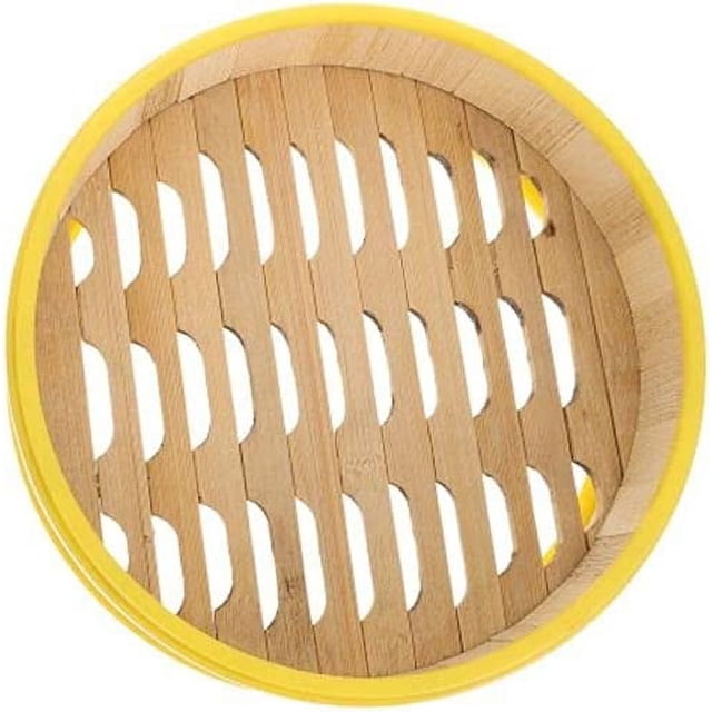 Bamboo Steamer Basket Mini Dim Sum Dumpling Steamer Chinese Food Steamers for Dumplings, Bao Buns, Chicken, Fish, Meat(13cm-Steamer), AM0XE107SFZUS