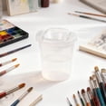 thumbnail image 5 of 20 Pack Clear PlasticPaint Cups with Lids – 3.1" No-Spill Brush Washers for Painter & Artists, Easy-Clean Drawing Pen Rinsers for Classroom, Home & Studio, 5 of 6
