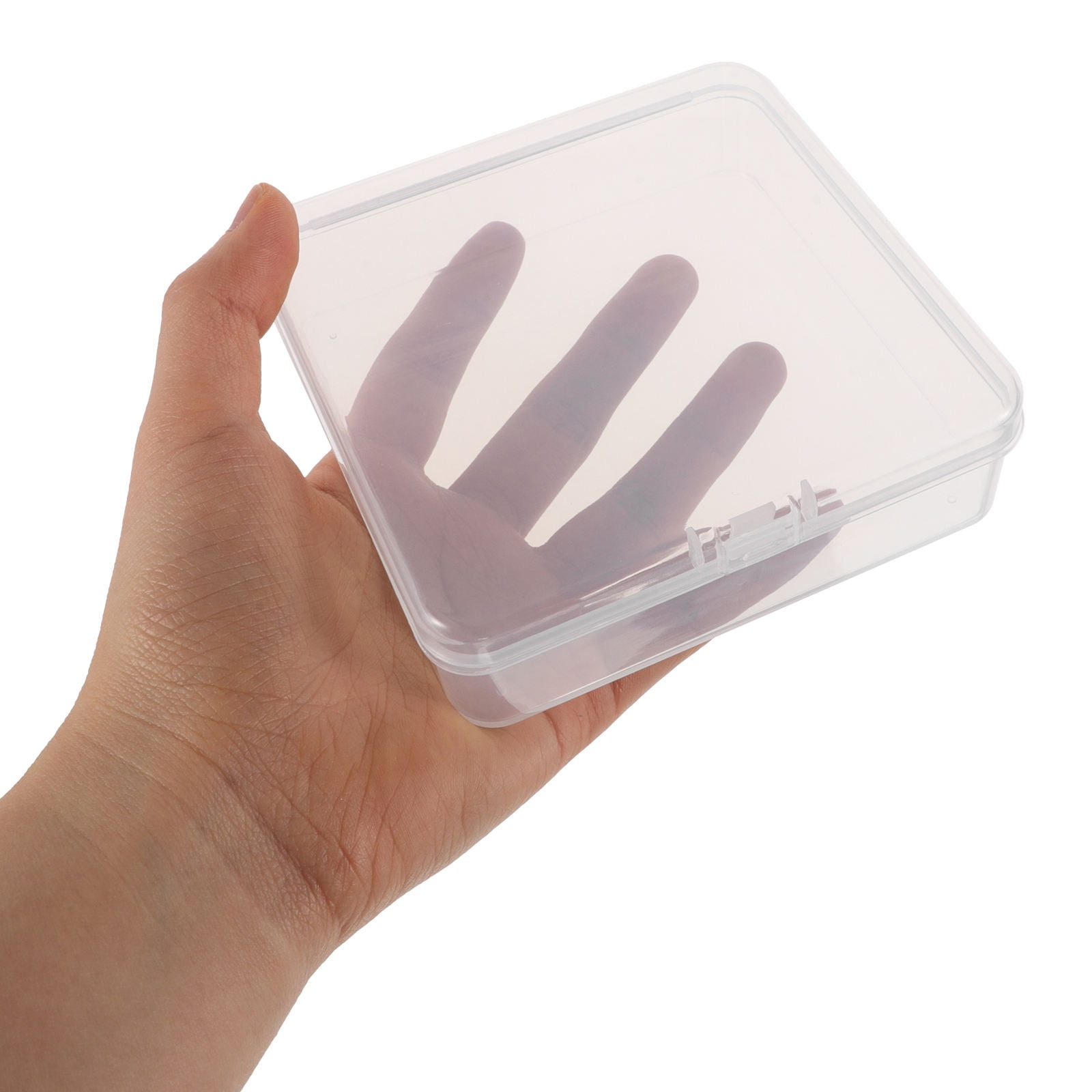 TABLZONE 30pcs Transparent Rectangular Craft Storage Containers, Plastic PP Organizer Boxes for Art Supplies and Small Items
