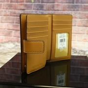 Michael Kors Womens Jet Set Travel Medium Bifold Two-Tone Logo Snap Wallet (Deer Multi)