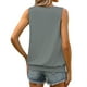 thumbnail image 5 of Tops de manga larga,Camiseta de tirantes de verano para mujer, camisa holgada con cuello plisado, top de poliéster sin mangas, ropa informal de calle, ropa de diario, sopatenor, 5 of 8