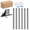 Black-200, variant on White 200 Pack Multi-Cable Staples Electrical Wire Stackers for Wiring Projects