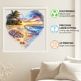 thumbnail image 5 of Wooden Jigsaw Puzzle Heart Shaped Beach Scene for Adults & Kids, Unique Animal Pieces, Thick Sturdy Wood, Ideal for Stress Relief & Gift, 5 of 6