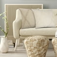 thumbnail image 4 of Woven Paths Sara 20" x 20" Natural Shag Diamond Cotton Adult Decorative Throw Pillow, 4 of 10