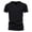 Black, variant on Rigardu Mens Fashion Casual Solid Color Cotton V Neck Pocket Button Short Sleeve T Shirt Top Mens T-Shirts Size:M-3XL