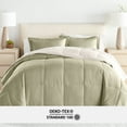 thumbnail image 6 of Noble Linens 7 Piece Bedding Bundle, Reversible Comforter and Patterned Sheet Set, Queen, 6 of 7
