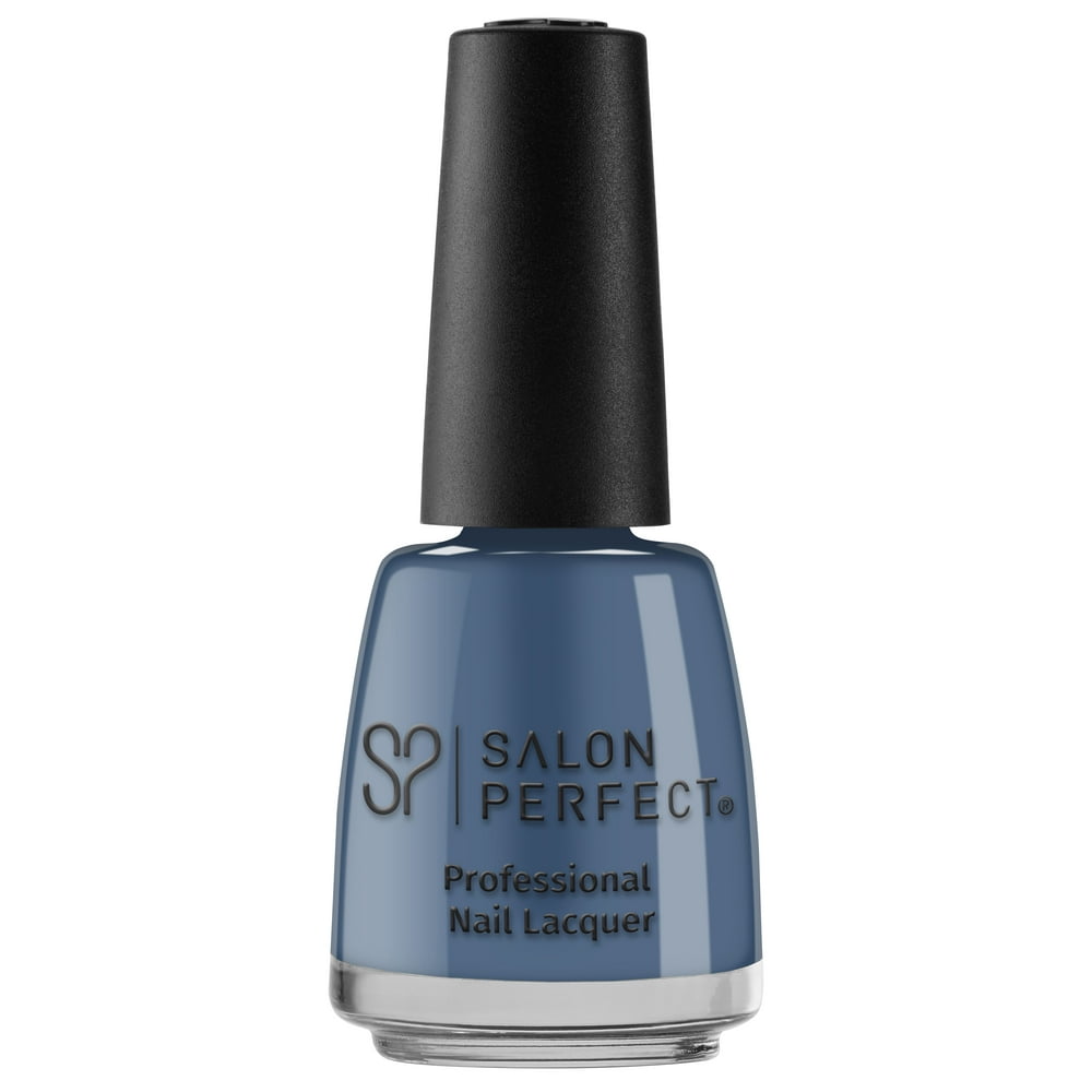 Salon Perfect Nail Polish, Slate Blue, Way Back When 183, 0.5 fl oz ...