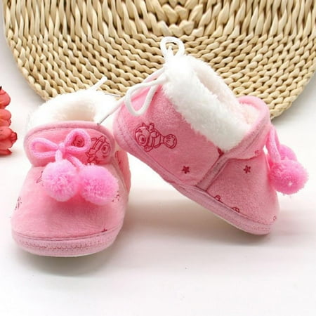 

Clearance! Kids Shoes Sweet Newborn Girls Schoenen Princess Bowknot Winter Warm First Walkers Soft Sole Infant Toddler Kids Cack Shoe