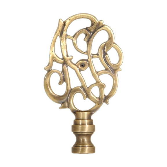 B&P Lamp® 3 1/8" Cast Metal Finial W/Antique Finish