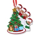 thumbnail image 5 of Ornaments by Elves Personalized African American Family of 4 Christmas Tree Ornament 2024, 5 of 9