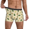 thumbnail image 3 of Men's Boxer Briefs, Cute Avocado Soft Comfy Mens Underwear Boxer Briefs Breathable With Widen Waist, 3 of 7