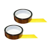 2 Rolls - Tapes Master 1 Mil 1 inch x 36 Yds Kapton Tapes - Polyimide High Temperature Tapes
