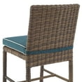 thumbnail image 6 of Bradenton 7Pc Outdoor Wicker Dining Set Navy/Weathered Brown - Dining Table & 6 Dining Chairs, 6 of 13