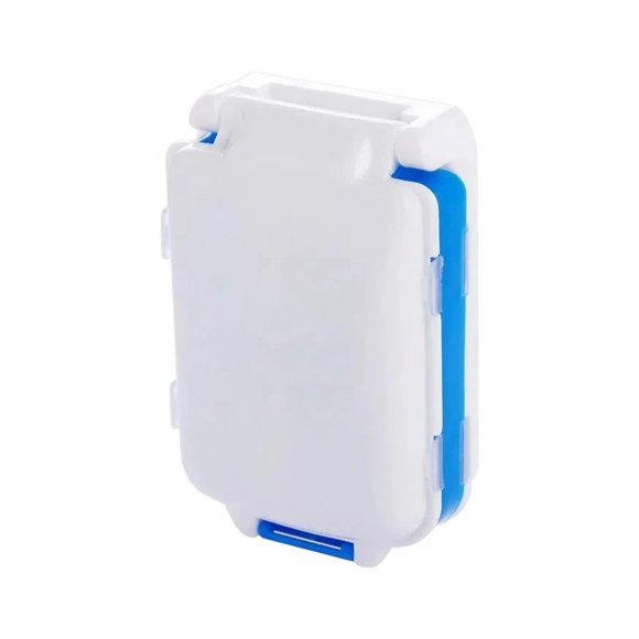 Blue B Weekly Pill Organizer Plastic Travel Medicine Case 10X7X2Cm 3.94X2.76X0.79Inch Daily Dose Box Compartments For Vitamins Supplements