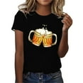 thumbnail image 1 of Pompotops Haut d'Été Aguichant pour Femmes, Imprimé Oktoberfest, Col Rond, Manches Courtes, Liquidation, 1 of 4