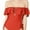 Shimmery Merlot, variant on YDX Women's Swimwear Flounce Off Shoulder One Piece Ruffles Bathing Suit, Shimmery Merlot, Large