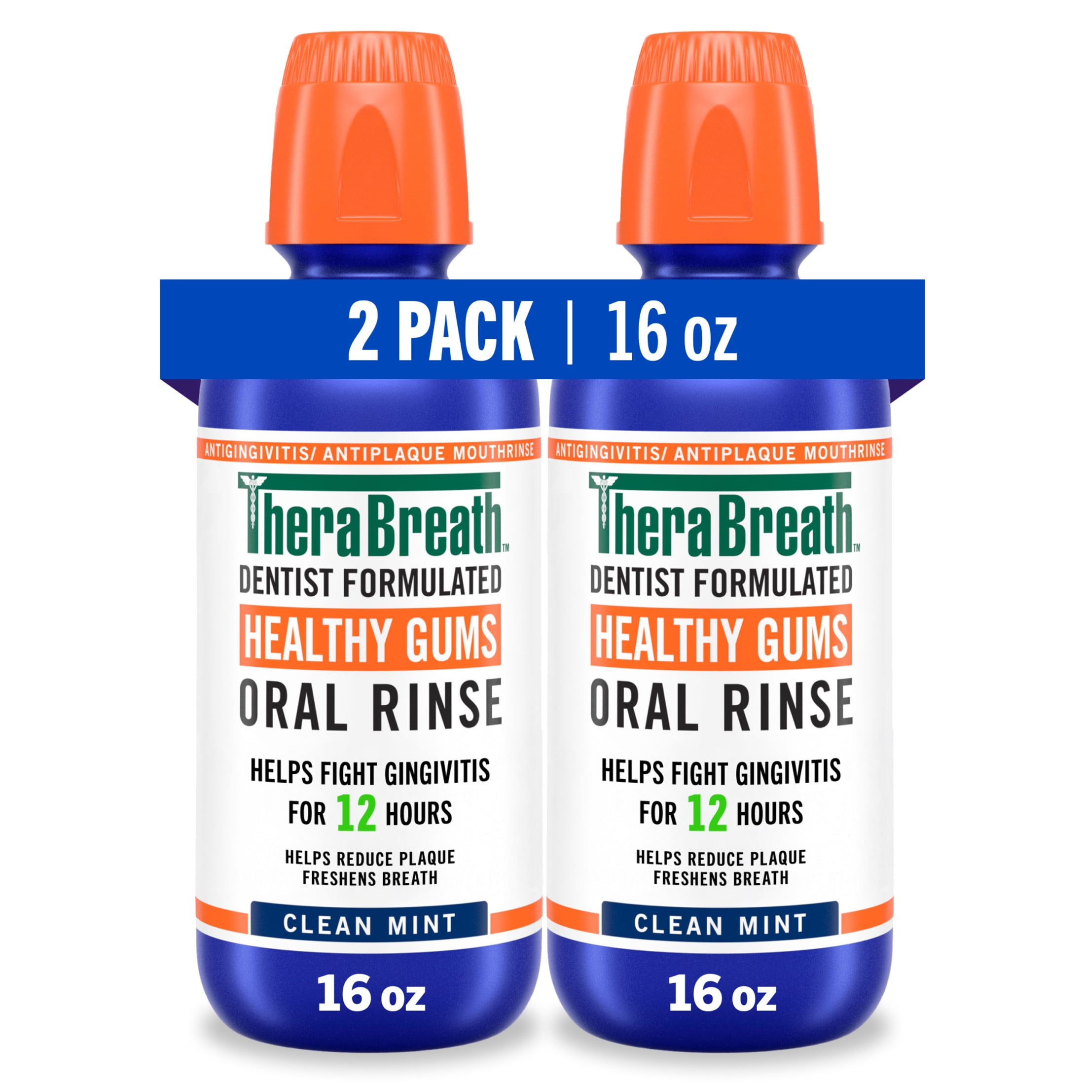 TheraBreath Healthy Gums Toothpaste & Mouthwash Bundle, 2 Pack Toothpaste + 2 Pack Mouthwash