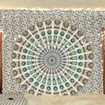 thumbnail image 1 of Tapiz mandala de pavo real indio de Bless International hecho a mano, 215 x 230 cm, 1 of 7