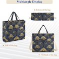 thumbnail image 6 of FORMRS Womens Corduroy Tote Bag Crossbody Shoulder Handbag with Pocket, Gold Art Pattern, 6 of 7