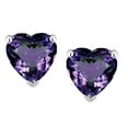 thumbnail image 2 of Star K� Heart Shape 6mm Simulated Alexandrite Earrings Studs, 2 of 9
