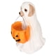 thumbnail image 5 of Estatua de perro fantasma de Halloween, adorno de perro de calabaza de resina, linda figura de perro fantasma espeluznante para interior y exterior, 5 of 10