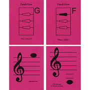 Notes amp; Strings French Horn 4.25"X5.5" Regular Size Laminated Flashcards
