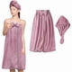 thumbnail image 1 of wonima11 Women Bath Wrap Hair Towel - Adjustable Luxury Microfiber Soft Towels for Shower After Body Cover, Super Absorbent to Quick Drying Hair and Body, Grey, 1 of 1