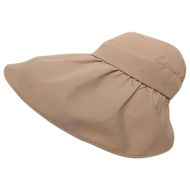 Xihbxyly Sombrero Protector Solar de Moda para Mujer, Diseño Suave y Transpirable, Portátil y Ligero, Protección Solar para Actividades Al Aire Libre, Ideal para Viajes de Verano, Tamaño Ajustable, T