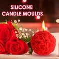 thumbnail image 4 of 2 moldes de silicona for velas con forma de bola de rosa, adecuados for hacer velas hechas a mano, jabones hechos a mano, decoración del hogar y artesanías de resina., 4 of 6