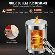 BENTISM Propane Smelting Furnace Kit with Double Burners 2700℉ Melting, 12 kg